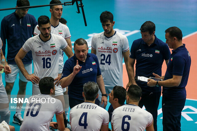 دیدار تیم‌های والیبال ایران و روسیه