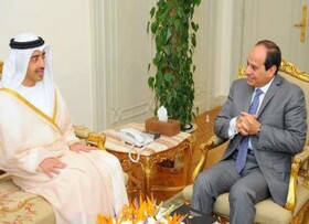 دیدار سیسی با وزیر خارجه امارات در قاهره