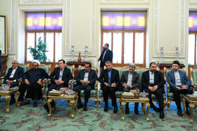 دیدار بشیر الحداد نائب رییس مجلس نمایندگان عراق با علی لاریجانی رییس مجلس شورای اسلامی