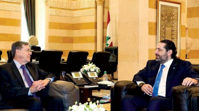 نماینده آمریکا شروط رژیم صهیونیستی را به لبنانی‌ها منتقل می‌کند