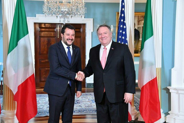 گفت‌وگوی پمپئو و معاون نخست وزیر ایتالیا درباره ایران
