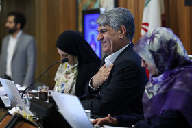 ابراهیم امینی در جلسه شورای شهر با حضور شهردار تهران