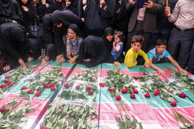استقبال و طواف شهدای تازه تفحص شده دفاع مقدس - مشهد