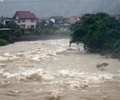 هشدار سیلاب‌ و رانش زمین در مناطقی از ژاپن