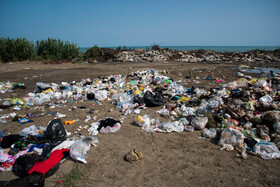 دپوی زباله در ساحل محمود آباد - مازندران
