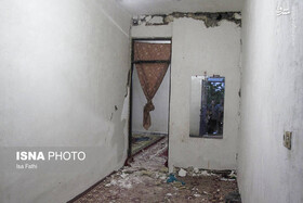 ترک خوردن حدود ۲۰ واحد مسکونی بهمئی بر اثر زلزله مسجد سلیمان