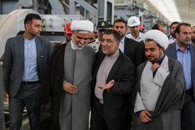 حضور علیرضا آوایی، وزیر دادگستری در بازدید امروز معاون اول رییس جمهور از پروژه آلمینیوم جنوب در شهرستان «لامرد» - استان فارس