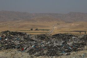 محل دفن غیر اصولی زبالهها در سایت پسماند راسفند- ایذه خوزستان