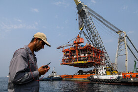 نصب سکو ۱۴B در عسلویه