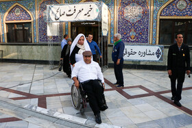 مراسم پیوند آسمانی هشت زوج معلول در امامزاده صالح (ع)
