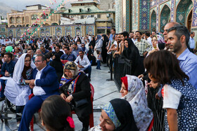 مراسم پیوند آسمانی هشت زوج معلول در امامزاده صالح (ع)