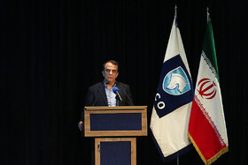 CEO of IKCO Hashem Yekke Zare delivers a speech during the inauguration of production line of Peugeot 301 sedan, Tehran, Iran, July 15, 2019.
Some 300 Iranian parts suppliers have been employed for manufacturing parts of this passenger car. 