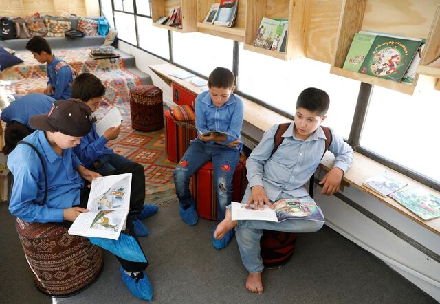کتابخانه‌های سیار در افغانستان! 1