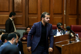 مسعود استاد، برادر مرحومه میترا استاد در دومین جلسه دادگاه محمدعلی نجفی