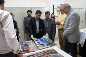 بازدید مدیر دفتر هنرهای تجسمی از روند مرمت موزه‌ هنرهای معاصر کرمان
