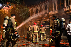 آتش سوزی در میدان حسن آباد