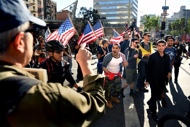 جاسوسی پلیس لس‌آنجلس از معترضان مخالف ترامپ - ایسنا