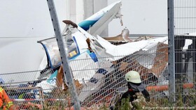 سقوط هواپیما روی فروشگاه مصالح ساختمانی در آلمان