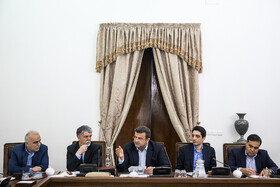 جلسه بررسی مسایل مربوط به کارخانه چوب و کاغذ مازندران با حضور اسحاق جهانگیری، معاون اول رییس جمهوری