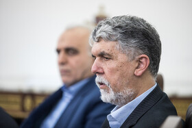 عباس صالحی، وزیر فرهنگ و ارشاد اسلامی در جلسه بررسی مسایل مربوط به کارخانه چوب و کاغذ مازندران به ریاست اسحاق جهانگیری، معاون اول رییس جمهوری