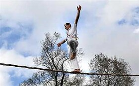 بندبازی در جشنواره آیینی و سنتی