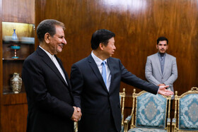 دیدار سانگ تائو وزیر امور بین‌الملل حزب کمونیست چین با اسحاق جهانگیری معاون اول رییس جمهور