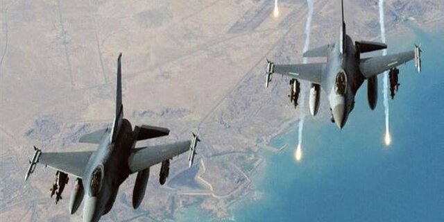پرواز ده ها جنگنده آمریکایی بر فراز پایگاه هوایی عین الاسد در عراق