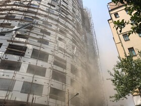 روایت خبرنگار ایسنا از آتش‌سوزی در هتل آسمان شیراز