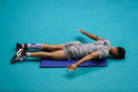 Training session of Iran Men’s National Volleyball team before participating in Intercontinental Qualification Tournaments for Tokyo 2020 Olympic Games, Tehran, Iran, August 4, 2019.