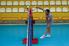 Training session of Iran Men’s National Volleyball team before participating in Intercontinental Qualification Tournaments for Tokyo 2020 Olympic Games, Tehran, Iran, August 4, 2019.