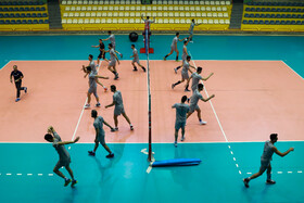 Training session of Iran Men’s National Volleyball team before participating in Intercontinental Qualification Tournaments for Tokyo 2020 Olympic Games, Tehran, Iran, August 4, 2019.