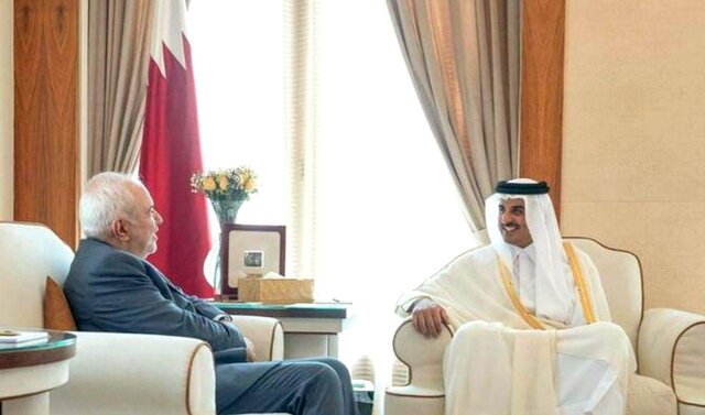 ظریف: روابط با قطر می‌تواند الگویی برای مناسبات سیاسی ایران و کشورهای منطقه باشد