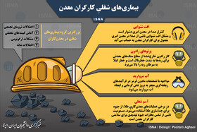 اینفوگرافی / بیماری‌های شغلیِ کارگران معدن