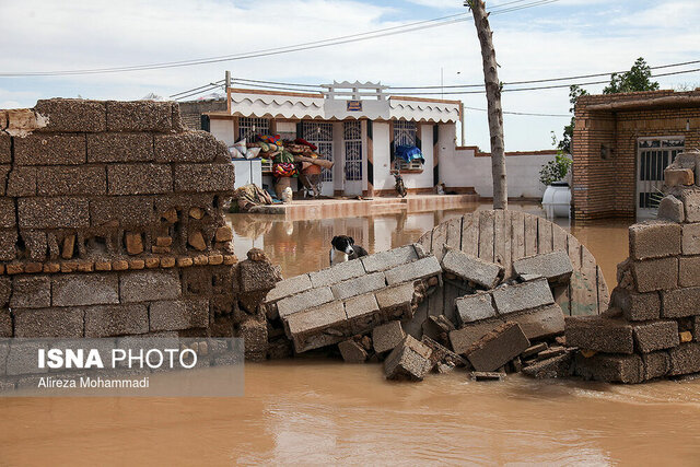 ریزش ۱۲ منزل در خوزستان / امدادرسانی به بیش از ۱۰۰ خانوار متاثر از بارندگی 