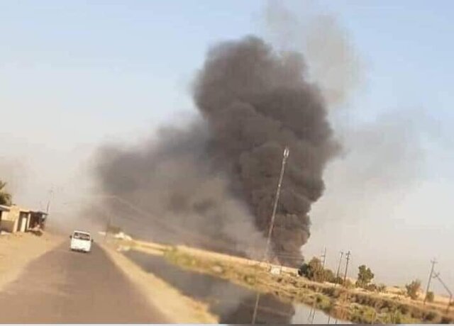 انفجار در انبار مهمات حشد شعبی در نزدیکی پایگاه "بلد" در شمال عراق