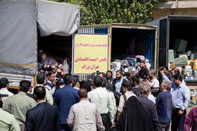 کشف کامیون‌های میلیاردی کالای قاچاق در تهران 