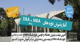 شرایط پذیرش دوره MBA و DBA در دانشکده مدیریت دانشگاه تهران‌