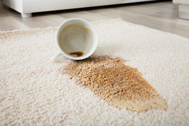 چگونه لکه قهوه و چای را از روی فرش تمیز کنیم؟
