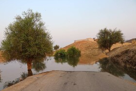 به زیر آب رفتن روستاهای "پرنوشته" و "تلخاب تاجدین" از توابع مسجدسلیمان بعد از آبگیری سد «گتوند»