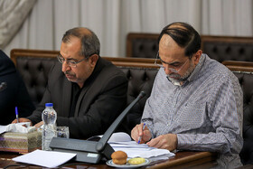 حسن رحیم‌پور ازغدی و جمشید جعفرپور در جلسه شورای عالی انقلاب فرهنگی