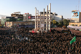 مراسم عزاداری در حسینیه اعظم زنجان