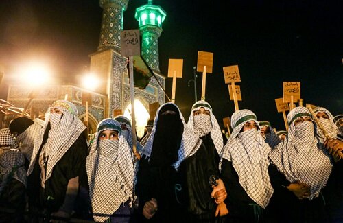 برگزاری آیین سنتی دفن شهداء کربلا در آستانه اشرفیه