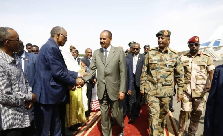 سفر رئیس جمهور اریتره به سودان بعد از قطع روابط دو ساله