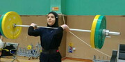دختر وزنه بردار ایران در گروه B قهرمانی آسیا اوت شد