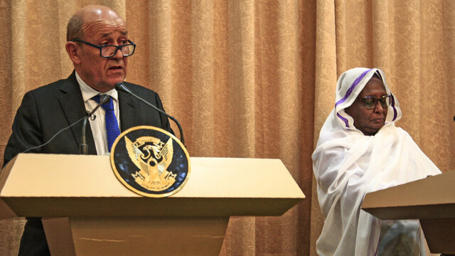 لودریان در خارطوم؛ حمایت فرانسه از مرحله گذار در سودان 