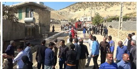 جزئیات ‌حادثه انفجار گاز و سوختگی دو نفر در بخش دیشموک  + عکس