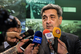 پیروز حناچی، شهردار تهران در جمع خبرنگاران در حاشیه جلسه " ستاد مهر "
