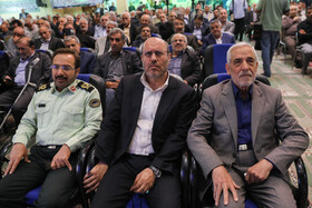امیر سرلشکرحسین حسنی سعدی،  سردار حسین دهقان و سردار یحیی محمودزاده سی‌و دومین محفل انس پیشکسوتان جهاد و شهادت