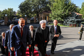 دیدار روحانی با نیکول پاشینیان نخست وزیر ارمنستان