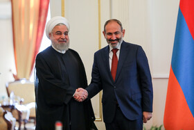 دیدار روحانی با نیکول پاشینیان نخست وزیر ارمنستان